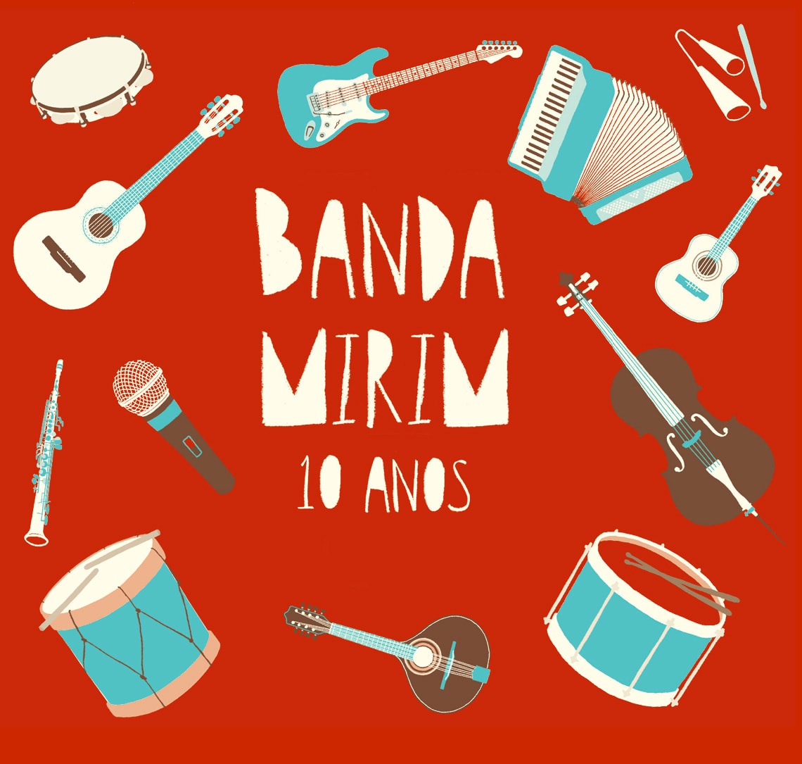Logotipo Banda Mirim 10 anos